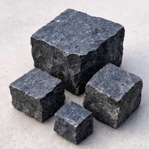Basalt Pflaster CN-Black 9/9/9 cm