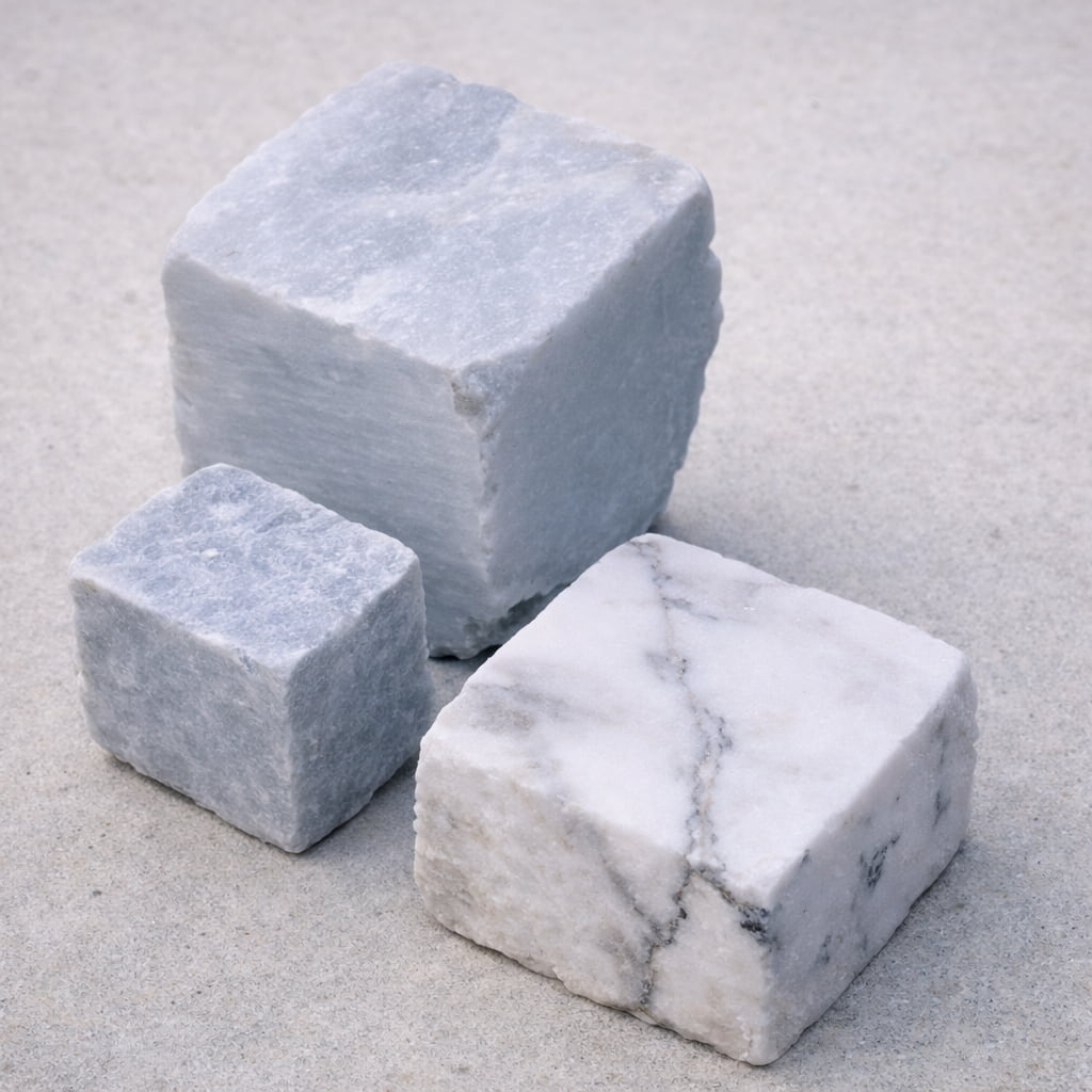 Carrara Pflaster 8/11 cm 1000 kg Ki