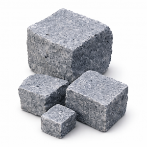 Granit Pflaster anthrazit 9/11 cm Porto 1000 kg BB
