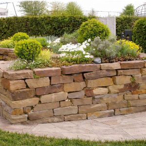 Grauwacke Trockenmauer H 6-25, L 15-30 cm