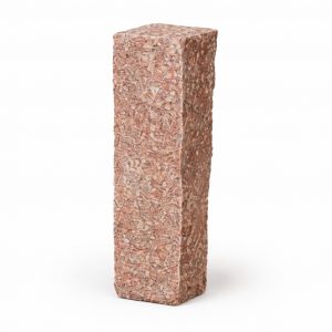 Multi Red Quadratpalisade 12x12 cm Höhe 125 cm 47 kg Granit Multi Red gespalten & gespitzt