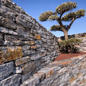 Silberquarzit Mauersteine Dunkel