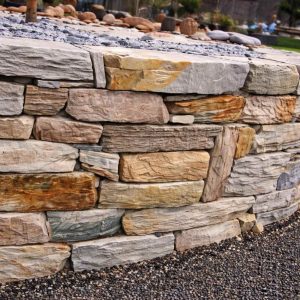 Silberquarzit Mauersteine Hell